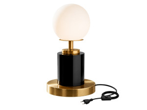 "Moira" Metal Table Lamp - 17 x 17 x 34 cm - Black