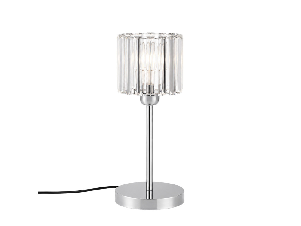 "Yakops" Metal Table Lamp - 17 x 17 x 50 cm - Gray