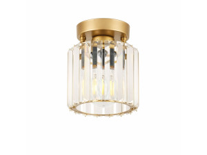 "Yakops" Metal Ceiling Light - Height: 17 cm - Yellow