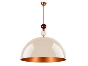 "Bubble" Metal Pendant Light - 60 x 60 cm - Beige