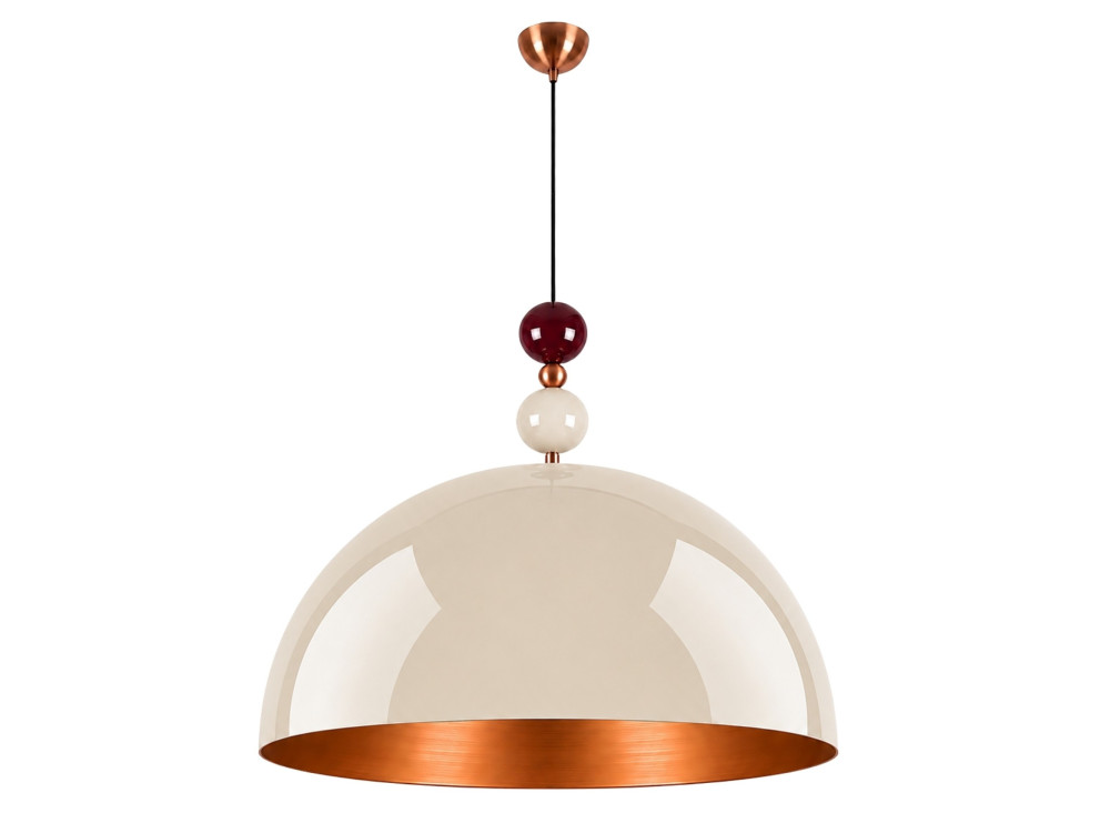 "Bubble" Metal Pendant Light - 60 x 60 cm - Beige