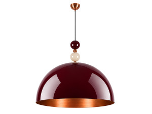 "Bubble" Metal Pendant Light - 60 x 60 cm - Bordeaux