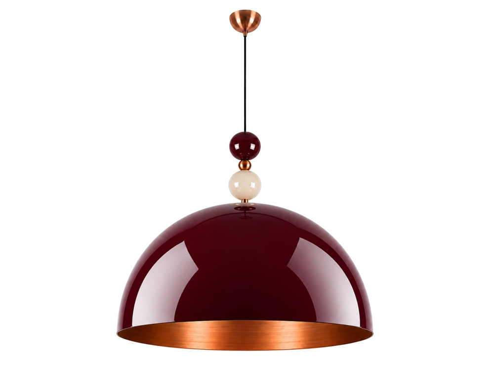 "Bubble" Metal Pendant Light - 60 x 60 cm - Bordeaux