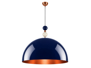 "Bubble" Metal Pendant Light - 60 x 60 cm - Navy Blue