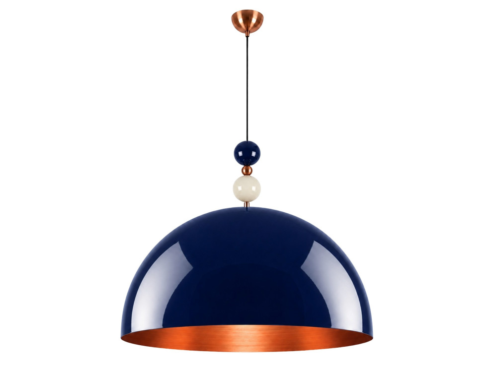 "Bubble" Metal Pendant Light - 60 x 60 cm - Navy Blue