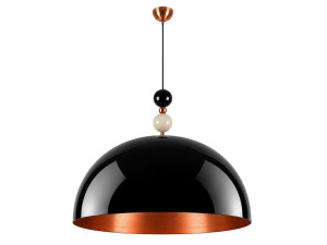 "Bubble" Metal Pendant Light - 60 x 60 cm - Black