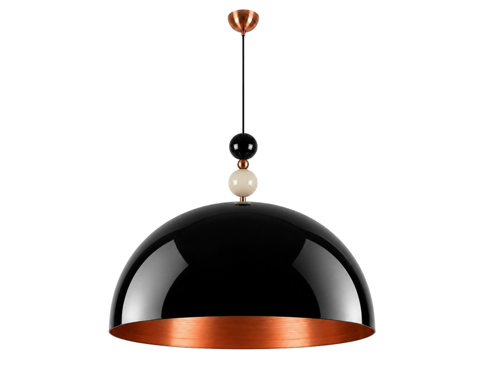 "Bubble" Metal Pendant Light - 60 x 60 cm - Black
