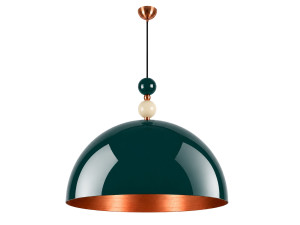 "Bubble" Metal Pendant Light - 60 x 60 cm - Dark Green