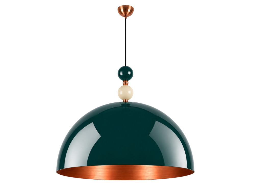 "Bubble" Metal Pendant Light - 60 x 60 cm - Dark Green