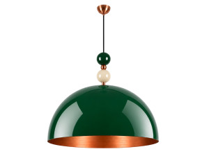 "Bubble" Metal Pendant Light - 60 x 60 cm - Dark Green