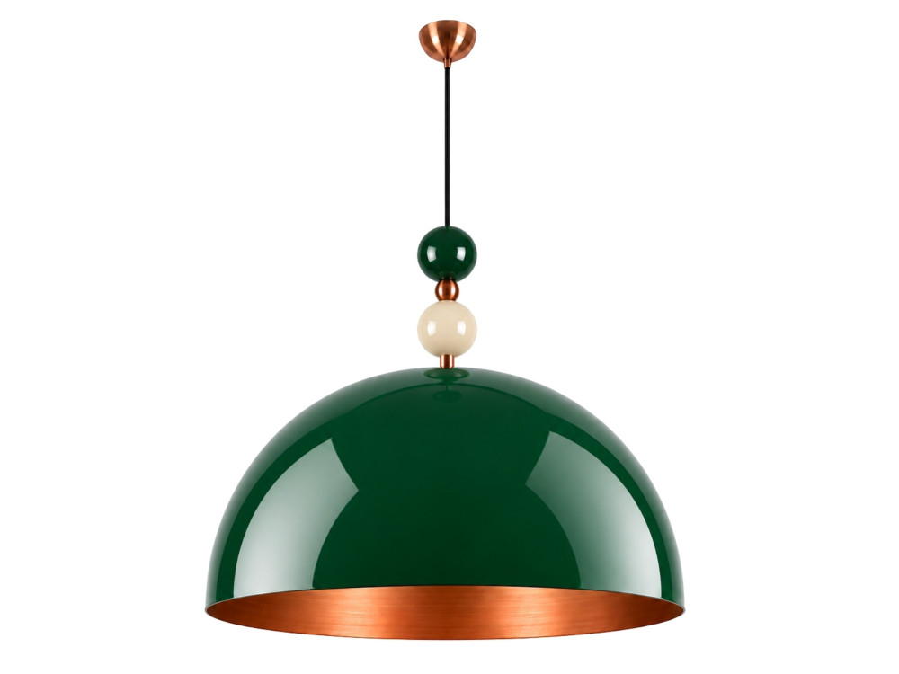 "Bubble" Metal Pendant Light - 60 x 60 cm - Dark Green