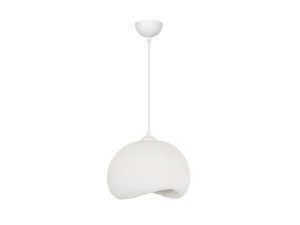 "Yontu" Metal Pendant Light - 34 x 29 x 120 cm - White