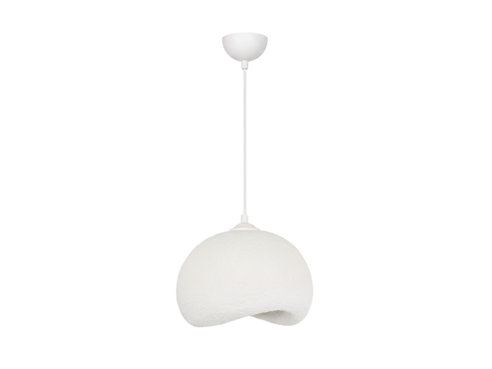 "Yontu" Metal Pendant Light - 34 x 29 x 120 cm - White