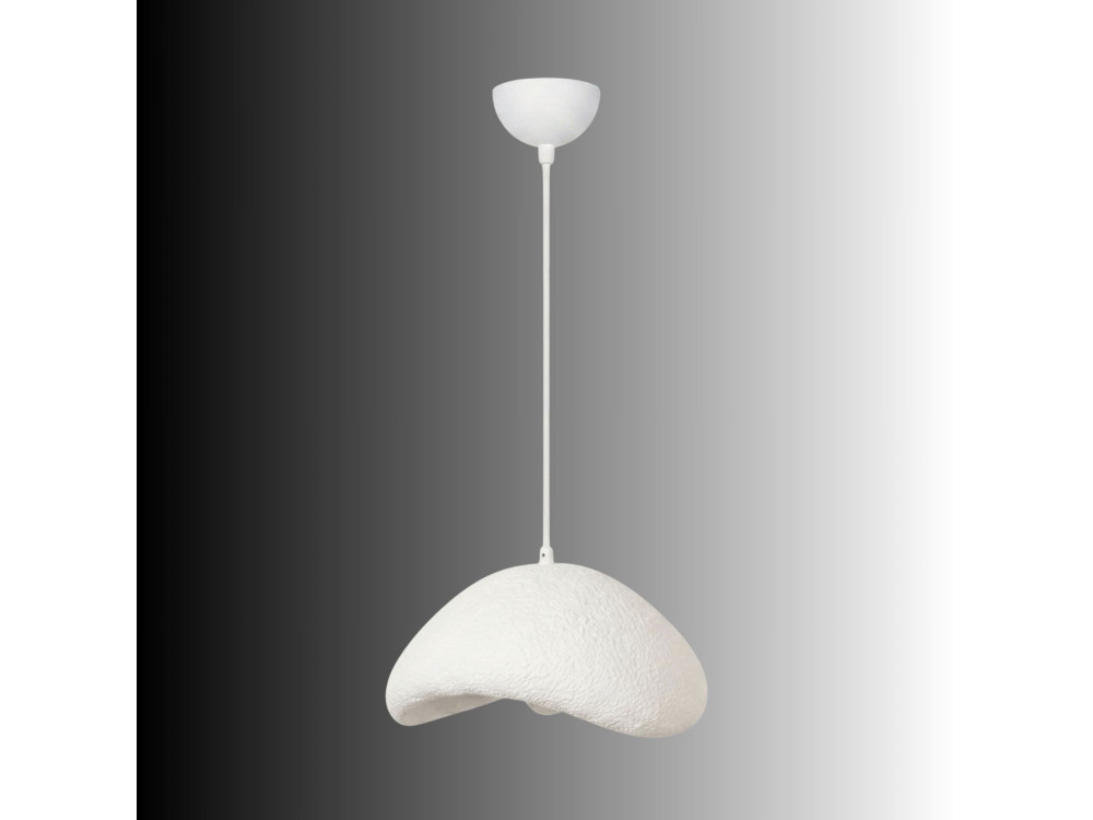 "Luna" Metal Pendant Light - 42 x 37 x 120 cm - White