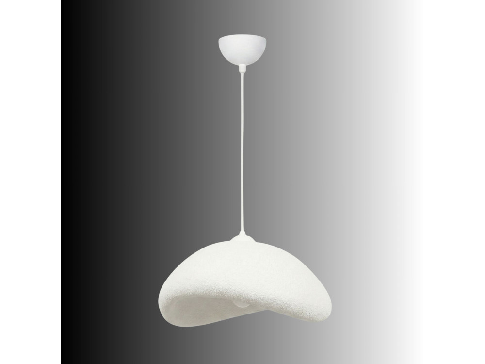 "Luna" Metal Pendant Light - 52 x 40 x 120 cm - White