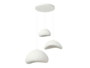 "Luna" Metal Chandelier - 82 x 50 cm - White