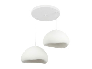 "Lora" Metal Chandelier - 82 x 82 cm - White