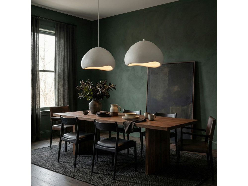 "Lora" Metal Chandelier - 82 x 82 cm - White