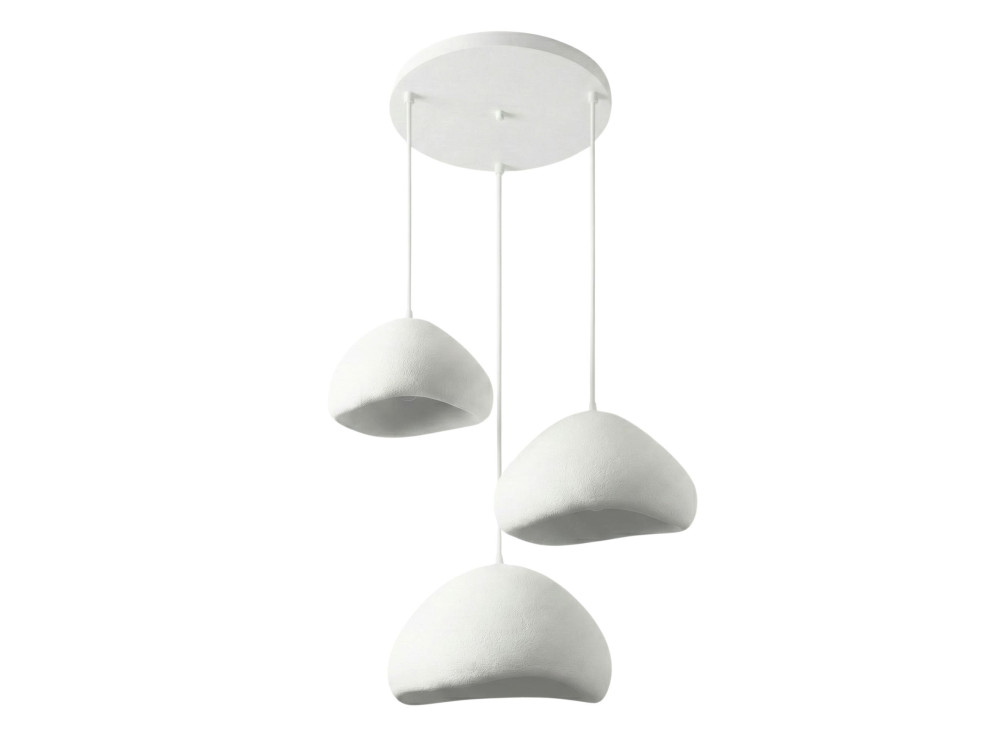 "Lora" Metal Chandelier - 82 x 82 cm - White