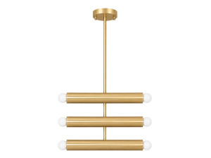 "Vento" Metal Chandelier - 35 x 10 cm - Yellow