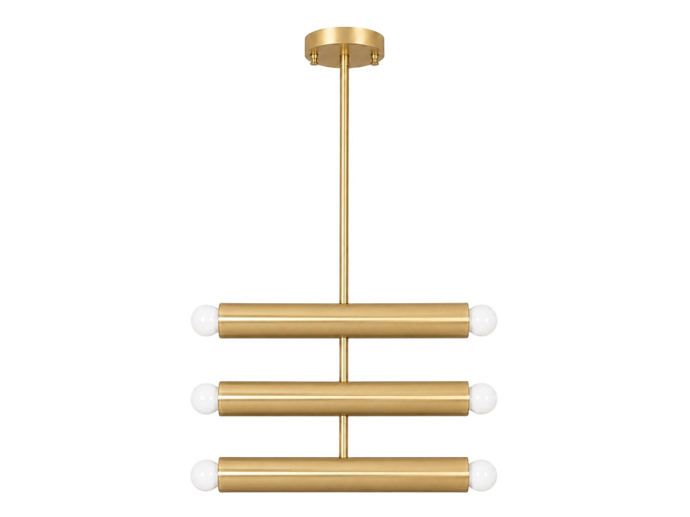"Vento" Metal Chandelier - 35 x 10 cm - Yellow