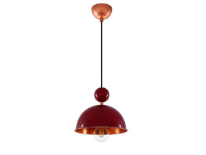 "Bubble" Metal Pendant Light - 21 x 21 cm - Bordeaux
