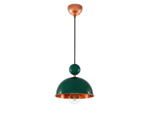 "Bubble" Metal Pendant Light - 21 x 21 cm - Dark Green