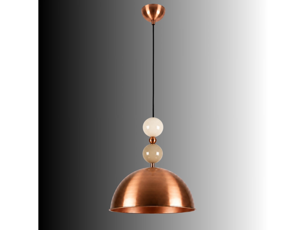 "Bubble" Metal Pendant Light - 31 x 31 cm - Copper