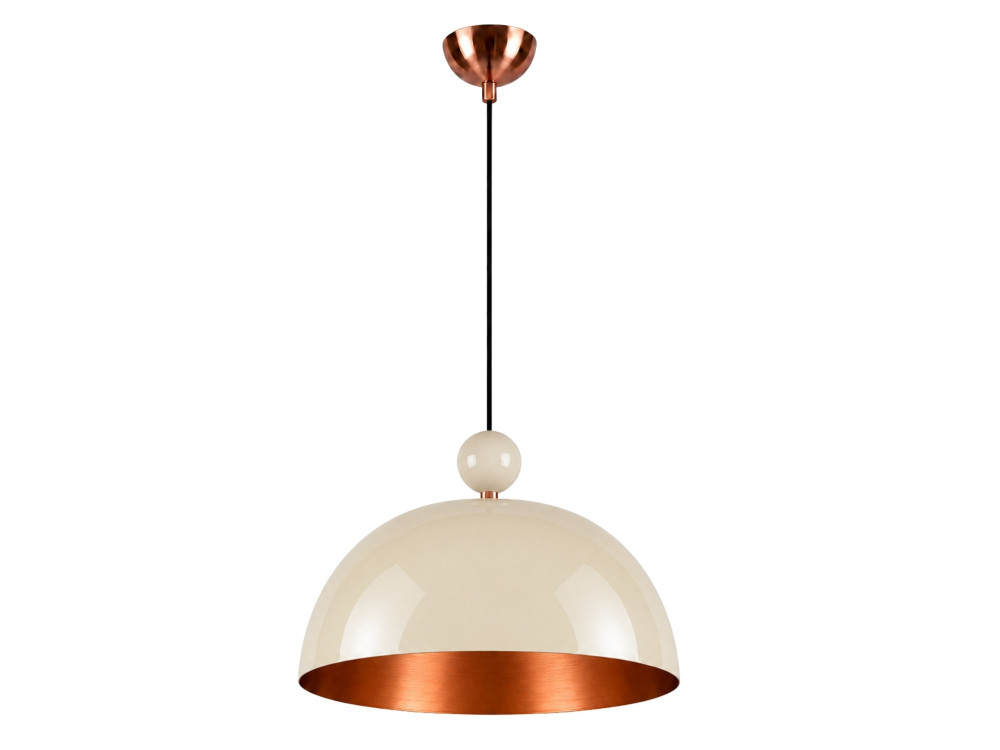 "Bubble" Metal Pendant Light - 40 x 40 cm - Beige