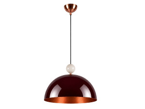 "Bubble" Metal Pendant Light - 40 x 40 cm - Bordeaux
