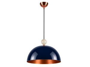 "Bubble" Metal Pendant Light - 40 x 40 cm - Navy Blue