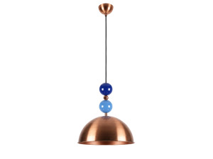 "Bubble" Metal Pendant Light - 31 x 31 cm - Copper