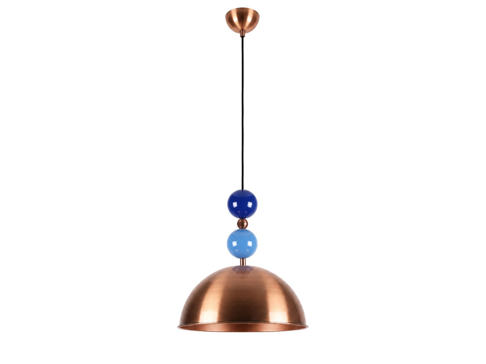 "Bubble" Metal Pendant Light - 31 x 31 cm - Copper