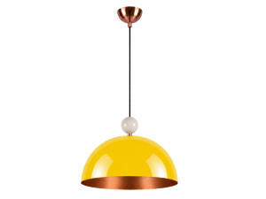 "Bubble" Metal Pendant Light - 40 x 40 cm - Yellow