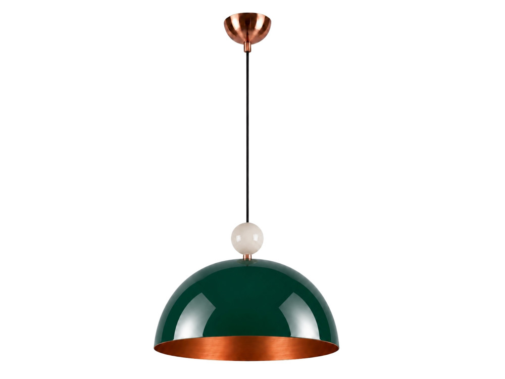 "Bubble" Metal Pendant Light - 40 x 40 cm - Dark Green