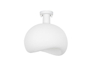 "Yontu" Metal Ceiling Light - 34 x 29 x 33 cm - White