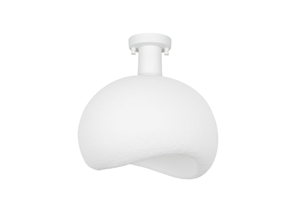 "Yontu" Metal Ceiling Light - 34 x 29 x 33 cm - White