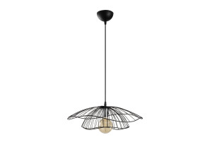 "Tel" Metal Pendant Light - 50 x 50 cm - Black