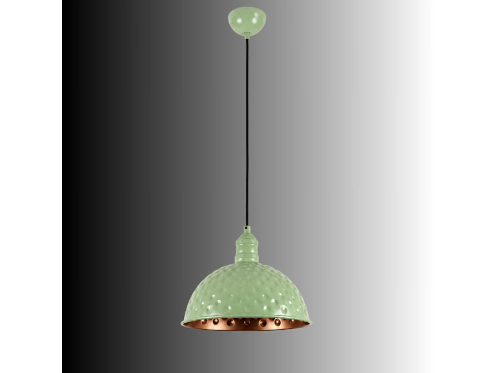 "Echo" Metal Pendant Light - 26 x 26 cm - Mint Green
