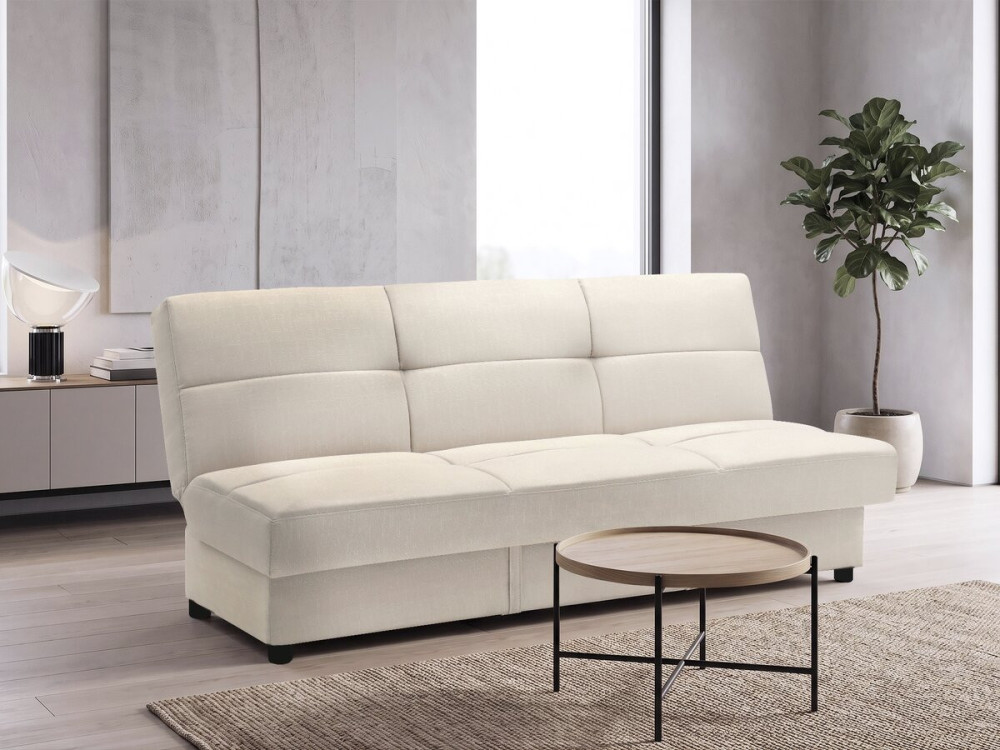 Clic-Clac "Enzo" sofa - 186 x 80 x 87 cm - 3 seater - Beige
