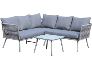 Zanzibar woven rope garden furniture - Light grey