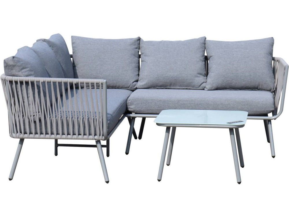 Zanzibar woven rope garden furniture - Light grey