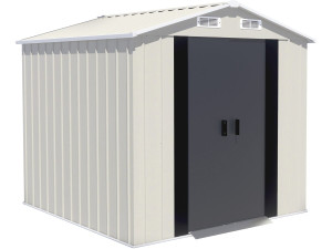 "Nebraska" Metal Garden Shed - 4.12 m² - Beige