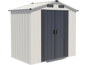 "Nebraska" Metal Garden Shed - 2.17 m² - Beige