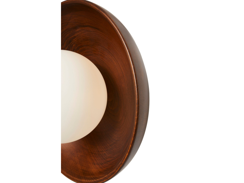 "Hand-S" Wooden Wall Sconce - Walnut / White