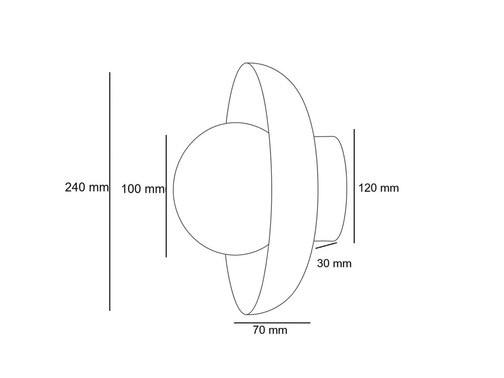 "Hand-S" Wooden Wall Sconce - Walnut / White