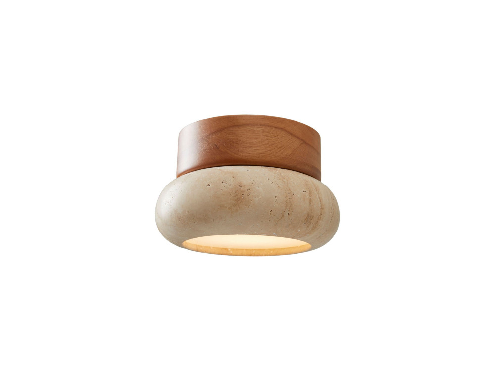 "Worm-S" Wooden Ceiling Light - Oak / Beige