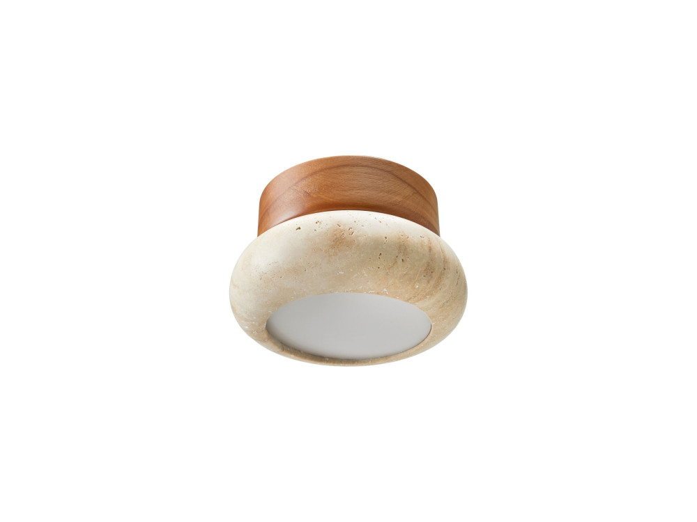 "Worm-S" Wooden Ceiling Light - Oak / Beige