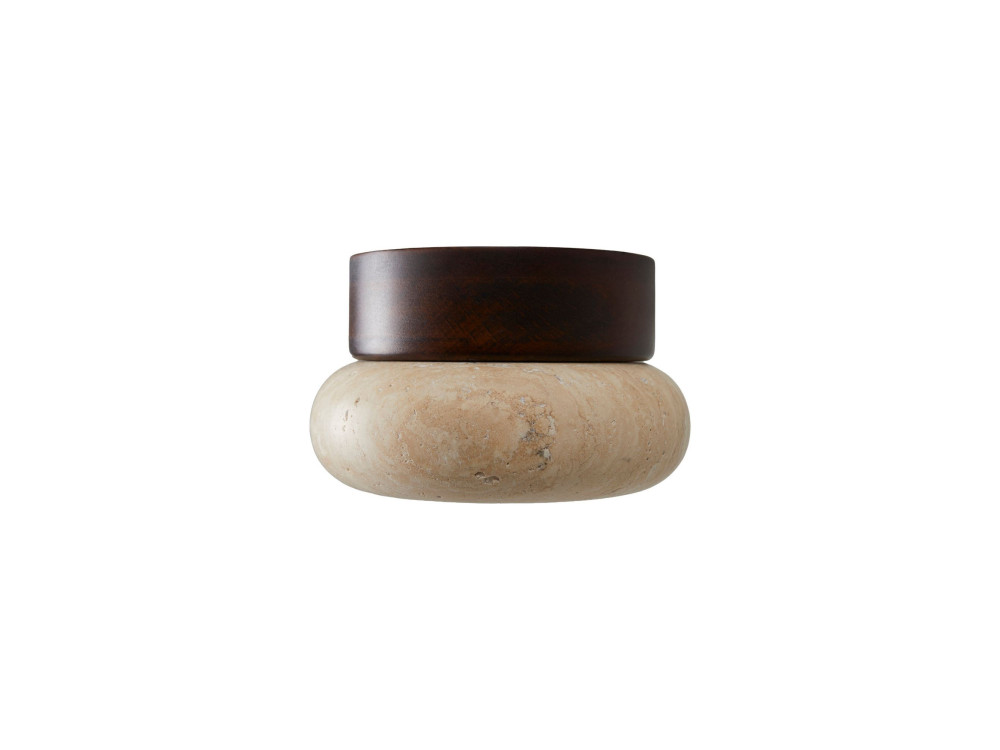 "Worm-S" Wooden Ceiling Light - Walnut / Beige