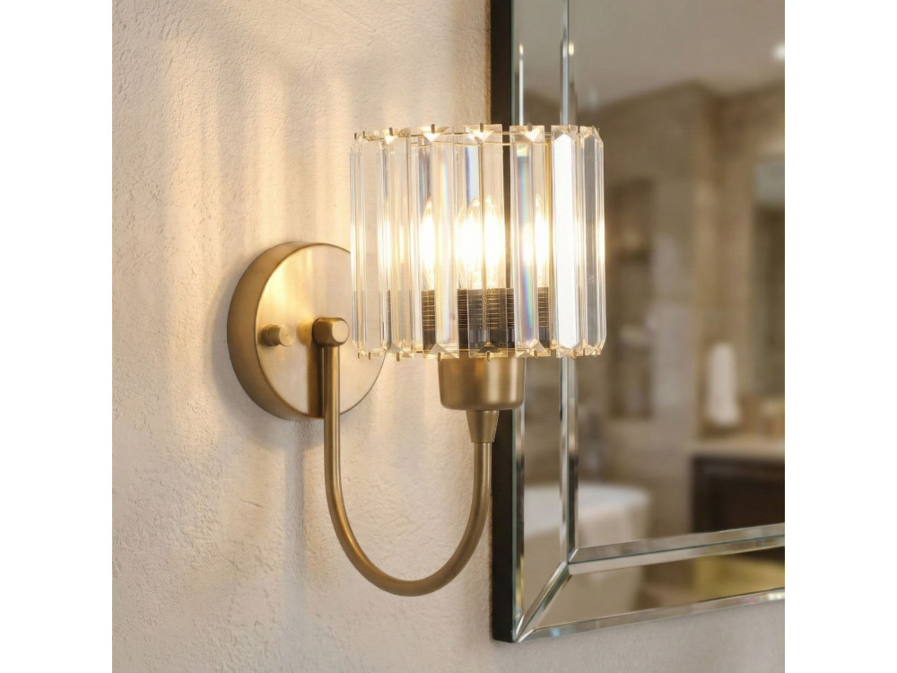 "Yakops" Metal Wall Sconce - 23 x 13 cm - Yellow